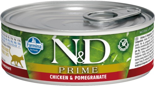 Farmina N&amp;D Prime (Фармина НД Прайм) Консервы беззерновые для кошек с курицей и гранатом 70 г