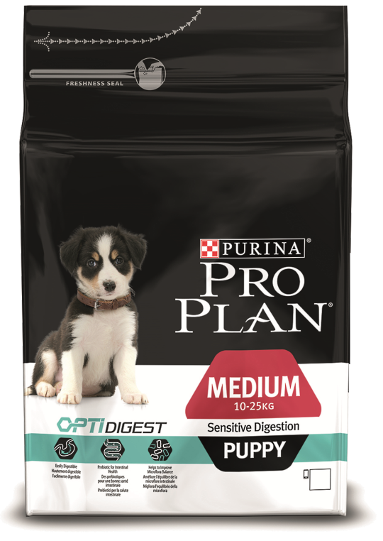 PRO PLAN OPTIDIGEST для щенков средних пород с чувствительным пищеварением с ягненком 12 кг