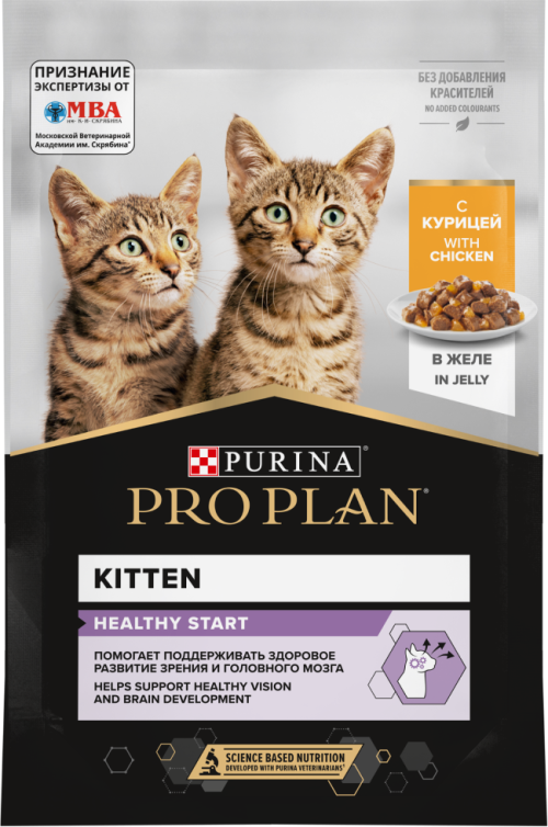 Purina Pro Plan (Пурина Про План) Nutri Savour Kitten Пауч для котят с курицей в желе 85 г 5 шт