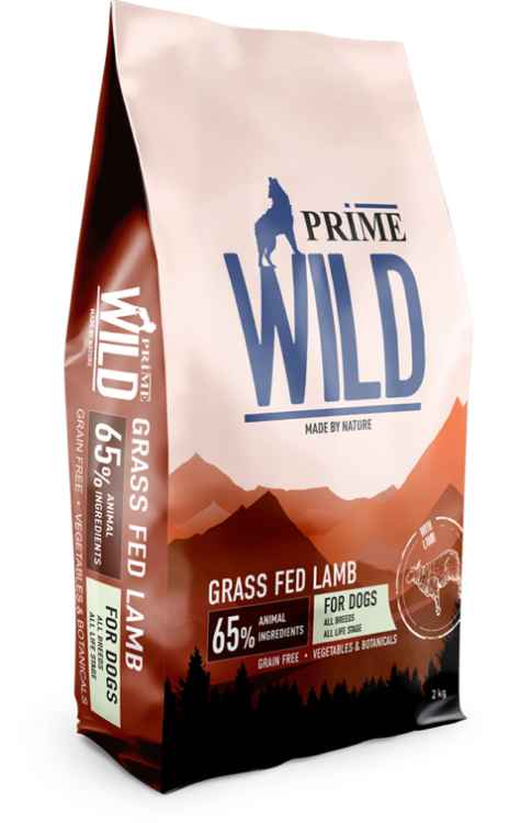 Prime Wild (Прайм Вайлд) Grass Fed Сухой корм для щенков и собак всех пород с ягненком 2 кг