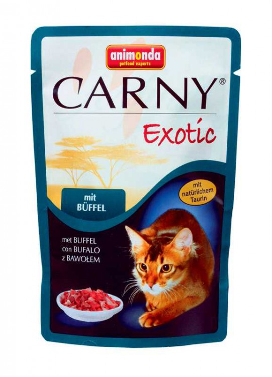 Animonda (Анимонда) Carny Exotic - Корм для кошек с мясом Буйвола (Пауч)