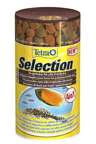 Tetra (Тетра) Selection - Корм для всех видов Рыб (4 вида корма) 100 мл