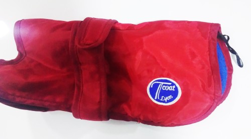 Coat lion Попона красная длина 25 см, объем 30-38 см