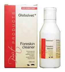 GLOBALVET Foreskin cleaner Глобалвет Жидкость д/очистки крайней плоти, скл.кожи, профилактика опрелостей 100мл