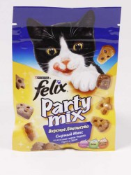 Felix (Феликс) Party Mix - Лакомство Сырный микс с Чеддером, Гаудой и Эдамом