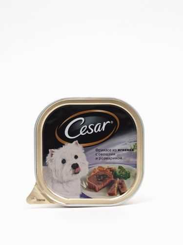 Cesar (Цезарь) - Корм консервированный Фрикасе из Ягнёнка с Овощами и Розмарином