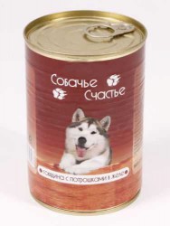 Собачье Счастье - Говядина с потрошками в Желе для собак
