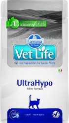 Farmina Vet Life (Фармина Вет Лайф) UltraHypo Сухой лечебный ультрагипоаллергенный корм для кошек с пищевой аллергией и непереносимостью 400 г
