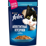 Purina Felix (Пурина Феликс) Аппетитные кусочки Пауч для кошек с форелью в желе 75 г