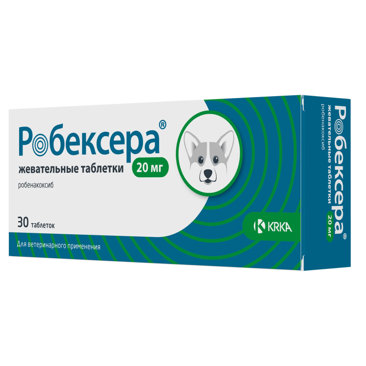 KRKA Робексера жевательные таблетки 20 мг 30 табл (замена Онсиора)