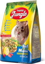 Корм для декоративных крыс Happy Jungle, 400 гр.