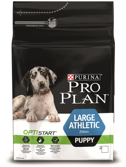 PRO PLAN OPTISTART для щенков крупных пород атлетического телосложения с курицей 12 кг