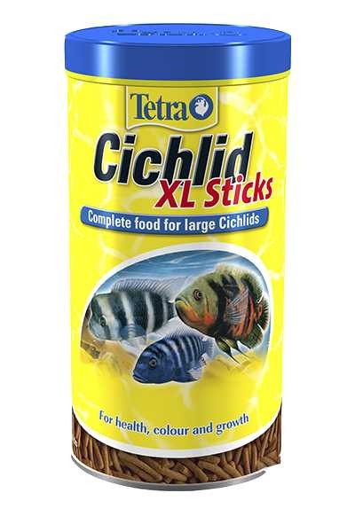 Tetra (Тетра) Cichlid XL Flakes Корм для цихлид и больших аквариумных рыбок (крупные хлопья) 320 г 1 л