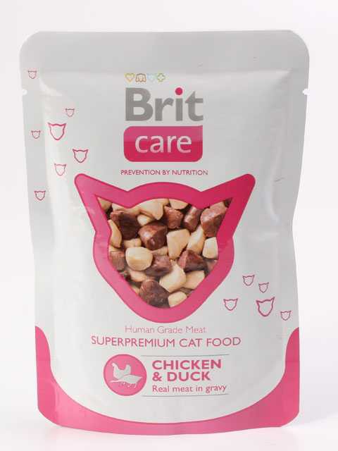 Brit (Брит) Care Cat Chicken&Duck - Корм для кошек с Курицей и Уткой (Пауч)