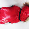 Puppy angel комбинезон теплый красный со снежинкой SM