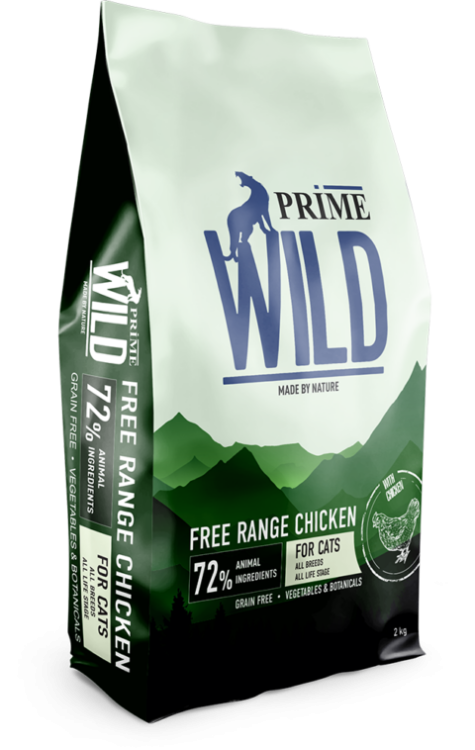 Prime Wild (Прайм Вайлд) Free Range Сухой корм для кошек и котят с курицей 2 кг