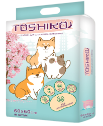 Toshiko пеленки впитывающие одноразовые с ароматом сакуры 10 шт 60*60 см