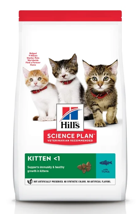 Hill's (Хиллс) Science Plan Kitten Сухой корм для котят с тунцом 300 г