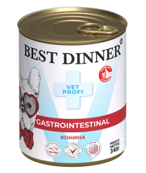 Best Dinner Vet (Бэст Диннер Вет) Gastrointestinal Консервы для собак для профилактики заболеваний ЖКТ с кониной 340 г 5 шт