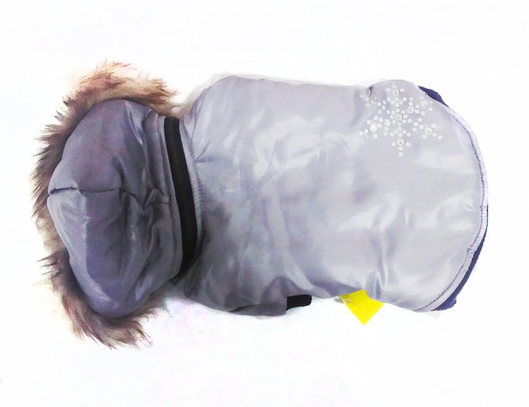 Puppy angel комбинезон теплый серый со снежинкой SM