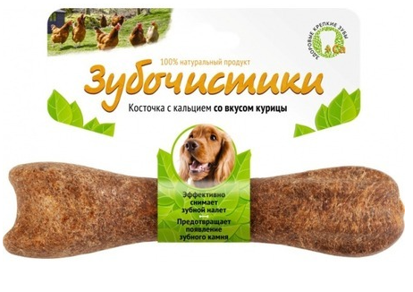 Деревенские лакомства для собак средних пород Зубочистики с курицей 95 г