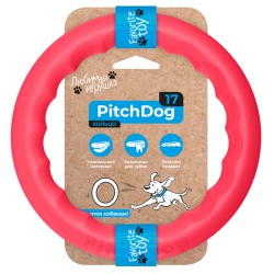 PitchDog Игровое кольцо для апортировки розовое 17 см