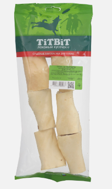 TiTBiT Лакомство для собак Голень баранья малая 140 г