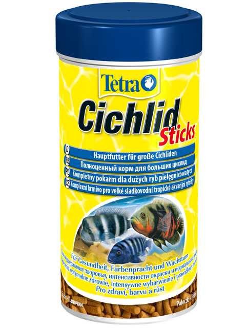 Tetra (Тетра) Cichlid Sticks Корм для цихлид и больших аквариумных рыбок (палочки) 320 г 1 л