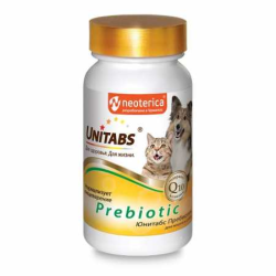 Unitabs (Юнитабс) Prebiotic Витамины для кошек и собак для пищеварения 100 табл
