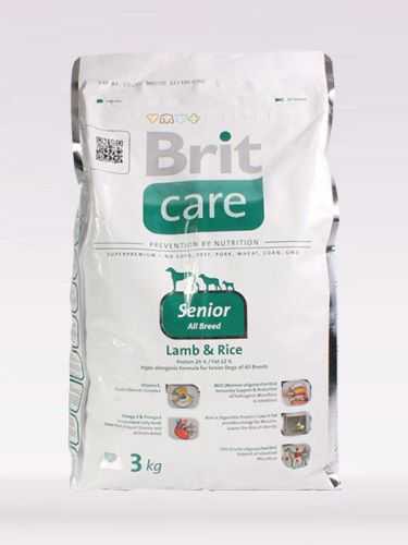 Brit (Брит) Care Senior All Breed Lamb Rice - Корм для пожилых собак всех пород с Ягненком и Рисом
