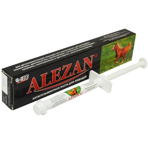 АВЗ Alezan Алезан паста антигельминтная для лошадей 6 г