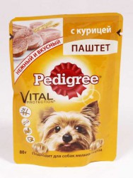 Pedigree (Педигри) Vital protection - Паштет с Курицей для мелких собак (Пауч)