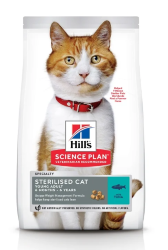 Hill's (Хиллс) Science Plan Sterilised Young Adult Сухой корм для стерилизованных кошек до 7 лет с тунцом 1,5 кг