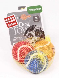 GiGwi - Игрушка для собак "3 мяча с пищалкой"