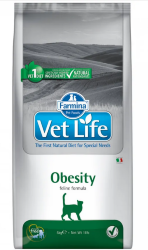Farmina Vet Life (Фармина Вет Лайф) Obesity Сухой лечебный корм для кошек при ожирении 5 кг