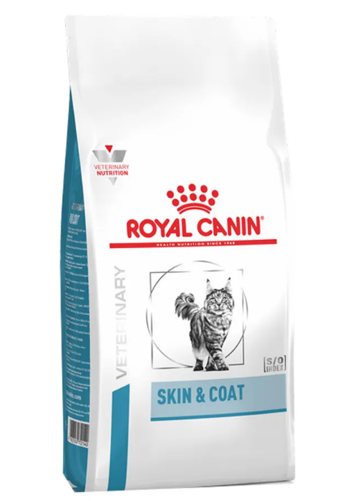 Royal Canin Skin & Coat Сухой корм для кастрированных котов и кошек с чувствительной кожей 1-7 лет, 1.5кг