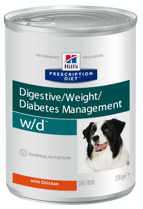 Hills (Хиллс) Prescription Diet w/d Canine - Корм для собак при Диабете (Банка)