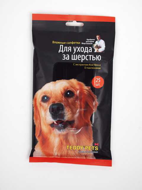 Teddy Pets (Тедди Петс) - Влажные салфетки для шерсти Собак