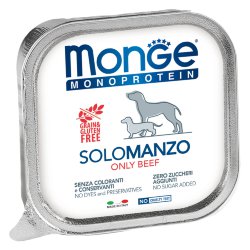 MONGE Dog Monoprotein Solo Влажный корм д/собак Паштет из говядины 150 г