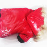 Puppy angel комбинезон теплый красный со снежинкой S