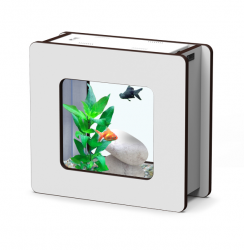 Nano fashion Vision-1 аквариум белый 32,5*12,2*29,5 см. 6 л фильтр TC-200