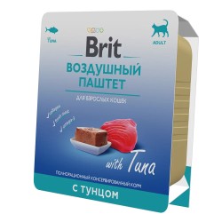 Brit Premium (Брит Премиум) Консервы для взрослых кошек с тунцом воздушный паштет 100 г