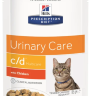 Hills (Хиллс) Prescription Diet c/d Multicare Feline - Корм для кошек с Курицей Лечение МКБ (Пауч)