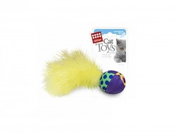 GiGwi - Игрушка для кошек "Мячик с перьями"