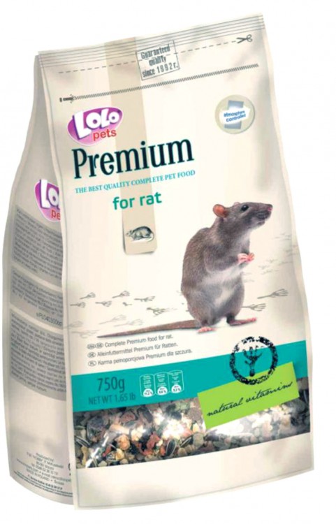 Lolo Pets Premium Food Rats - Премиум корм для крыс, 750 гр.