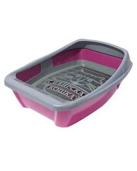 Сибирская кошка туалет лоток для кошек с сеткой и бортиком ЕВРО 44*32*16 см