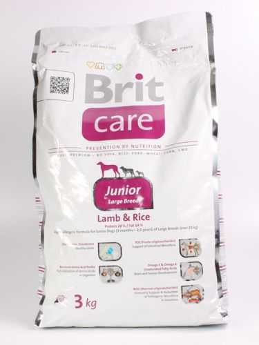 Brit (Брит) Care Junior Large Breed Lamb Rice - Корм для щенков крупных пород с Ягненком и Рисом