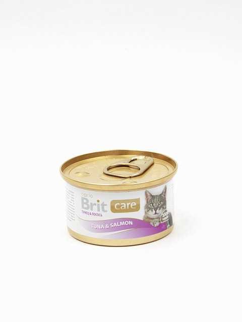 Brit care Fish Dreams Консервы для кошек с тунцом и лососем 80 г