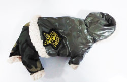 Puppy angel комбинезон теплый хаки с черепом и штанами милитари S