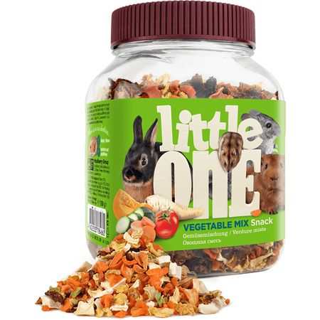 Little One (Литл Ван) Лакомство для грызунов Овощная смесь 150 г (банка)